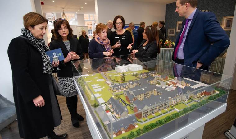 Saffron Walden Mayor Opens Debden Grange Marketing Suite 1