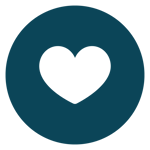 Thriveliving Icon Blue 7Heart icon