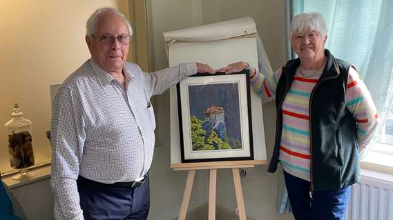 Moat Park Resident Ken Raffles Hand Painted Artwork For Ukraine Appeal