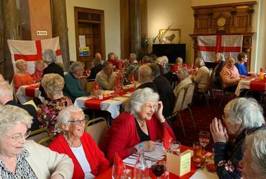 A string quartet and a patriot rendition of Land of Hope & Glory for St. George & Shakespeare