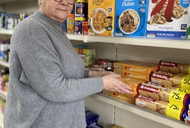 Marian is our resident shop volunteer at Elmbridge